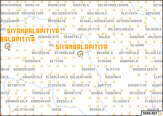 map of Siyambalapitiya