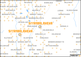 map of Siyambalawewa