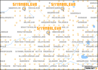 map of Siyambalewa