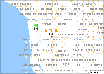 map of Siyānū