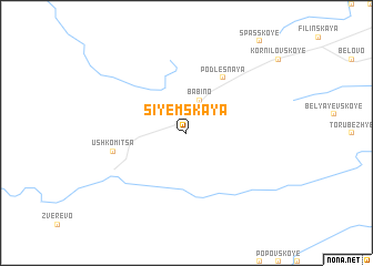 map of Siyemskaya