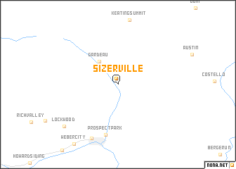 map of Sizerville