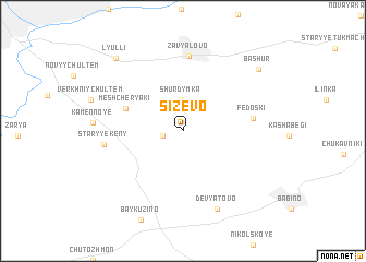 map of Sizëvo