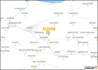 map of Sizhno