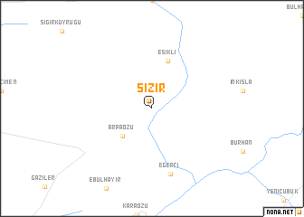 map of Sızır