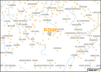 map of Sīzkūh