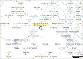 map of Sizongon