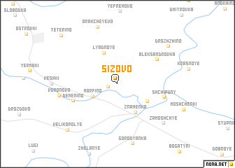 map of Sizovo