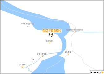 map of Sizyabsk