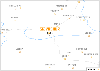 map of Sizyashur