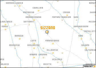 map of Sizzano