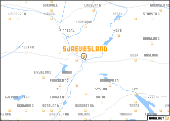 map of Sjævesland