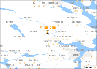 map of Själand