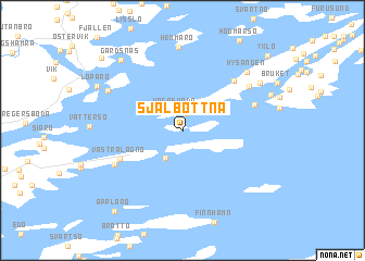 map of Själbottna