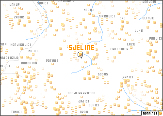 map of Sjeline