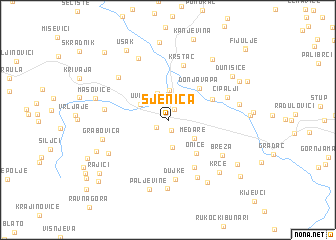 map of Sjenica