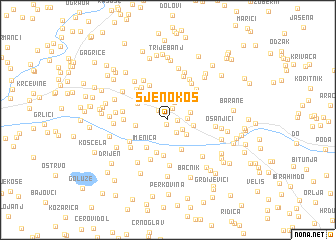 map of Sjenokos