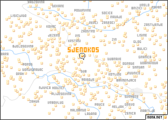 map of Sjenokos