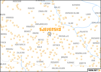 map of Sjeversko