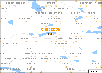 map of Sjöagård