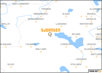 map of Sjöänden