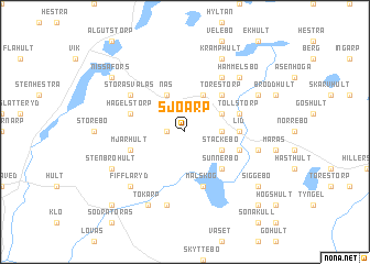 map of Sjöarp