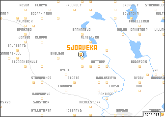 map of Sjöaveka