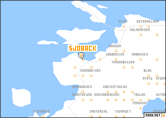 map of Sjöback