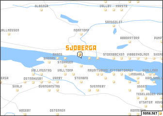 map of Sjöberga