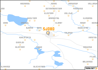 map of Sjöbo