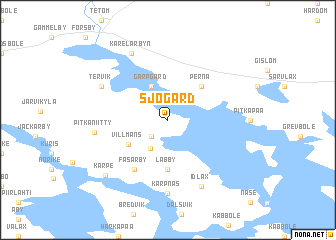 map of Sjögård