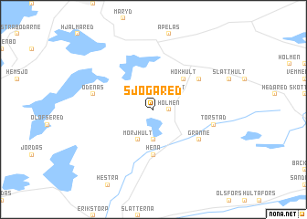 map of Sjögared