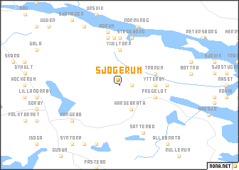 map of Sjögerum