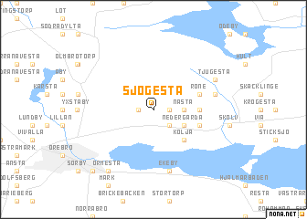 map of Sjögesta