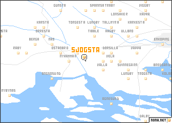 map of Sjogsta