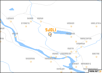map of Sjøli