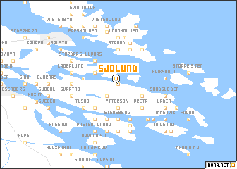 map of Sjölund