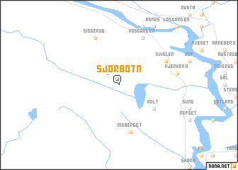 map of Sjørbotn