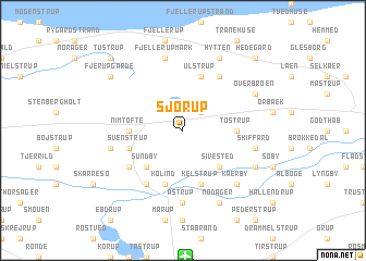 map of Sjørup