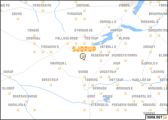 map of Sjørup