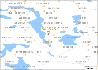 map of Sjösås