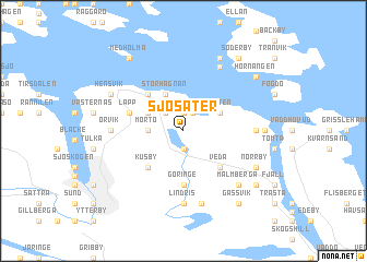 map of Sjösäter