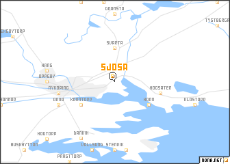 map of Sjösa