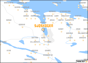 map of Sjöskogen