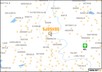 map of Sjöskog