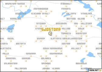 map of Sjöstorp