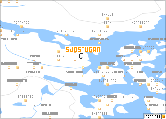 map of Sjöstugan