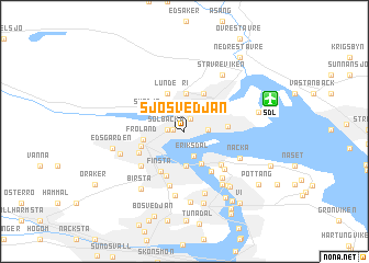 map of Sjösvedjan