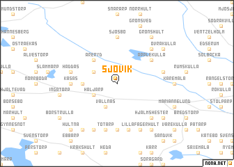 map of Sjövik