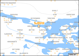 map of Sjövik